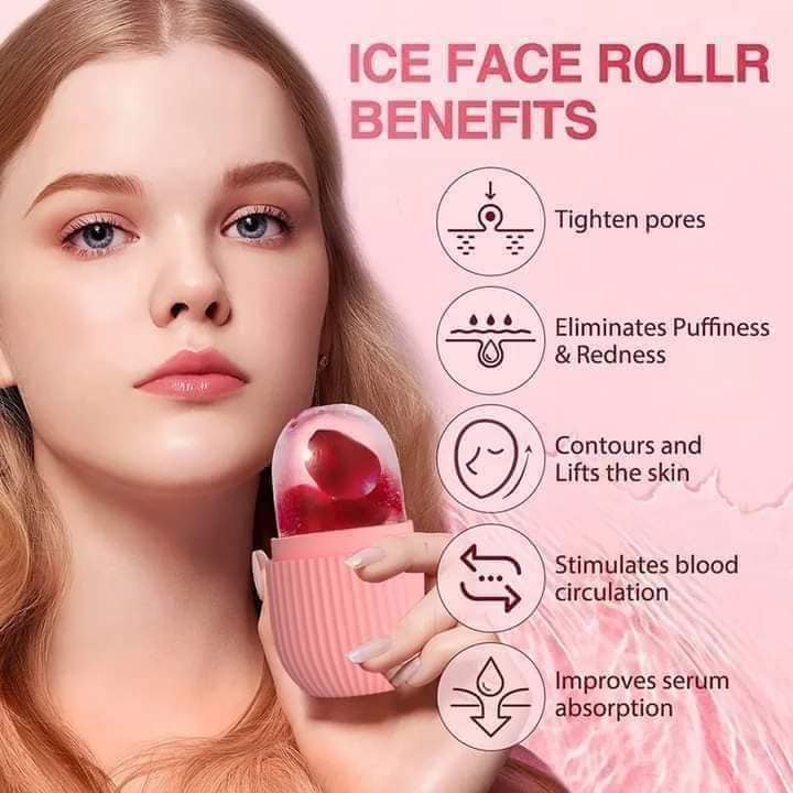 Ice Roller for Face, Ice Roller for Face Massager, Face Ice Roller to Enhance Skin Glow, Shrink & Tighten Pores, Reusable Facial Ice Roller Face Ice Treatment (Multicolor)